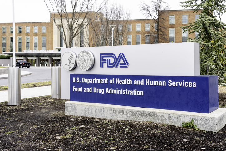 Photo shows the FDA Sign at its headquarters in Washington DC/Getty Images
